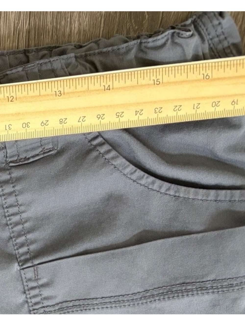 Dickies Gray Cargo scrub Pants with Elastic Waist and Drawstring, Size Large - Picture 5 of 10
